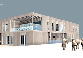 Infografía del edificio en Arguineguín.
