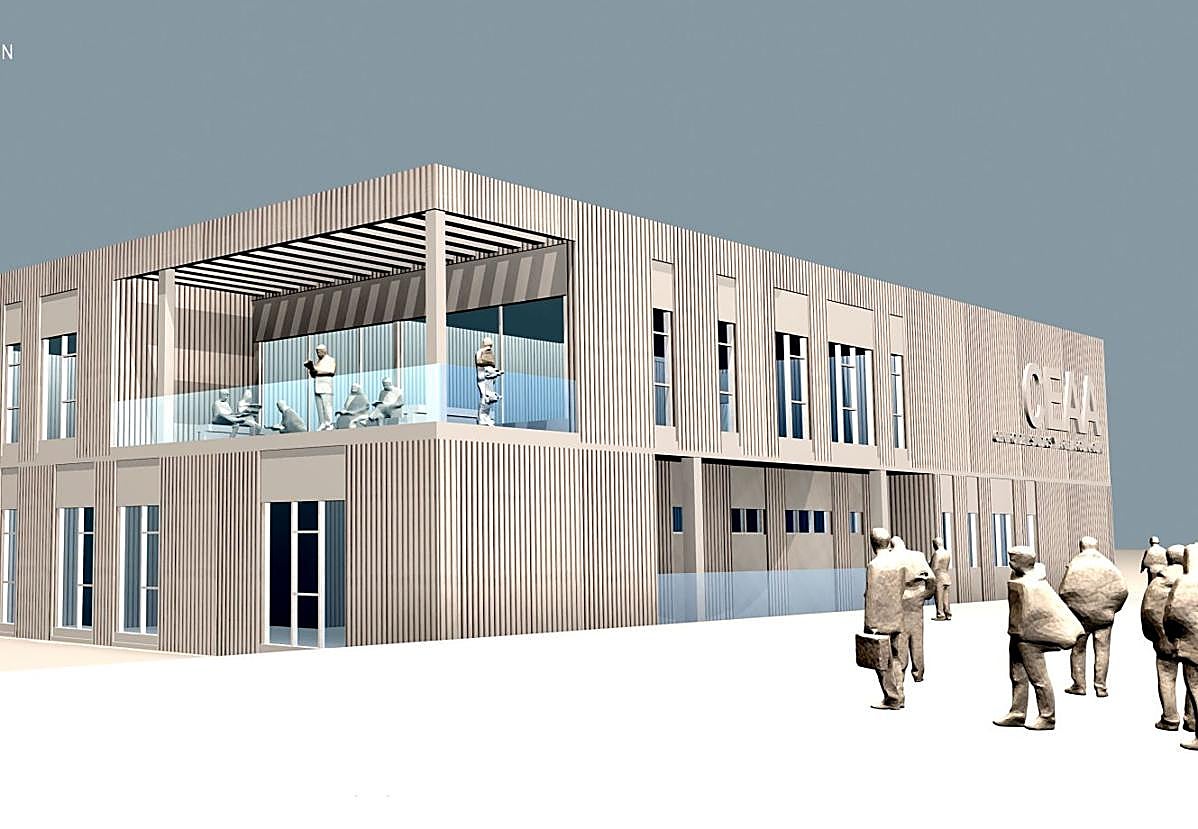 Infografía del edificio en Arguineguín.