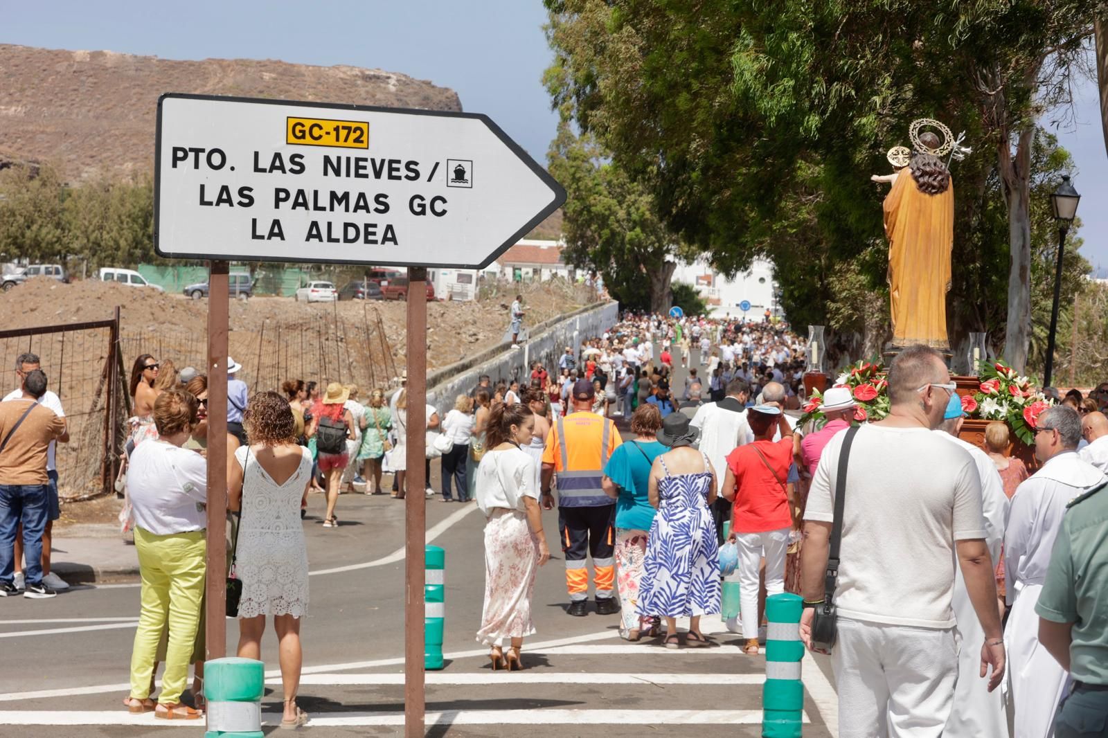Así lució la procesión del Encuentro en Agaete