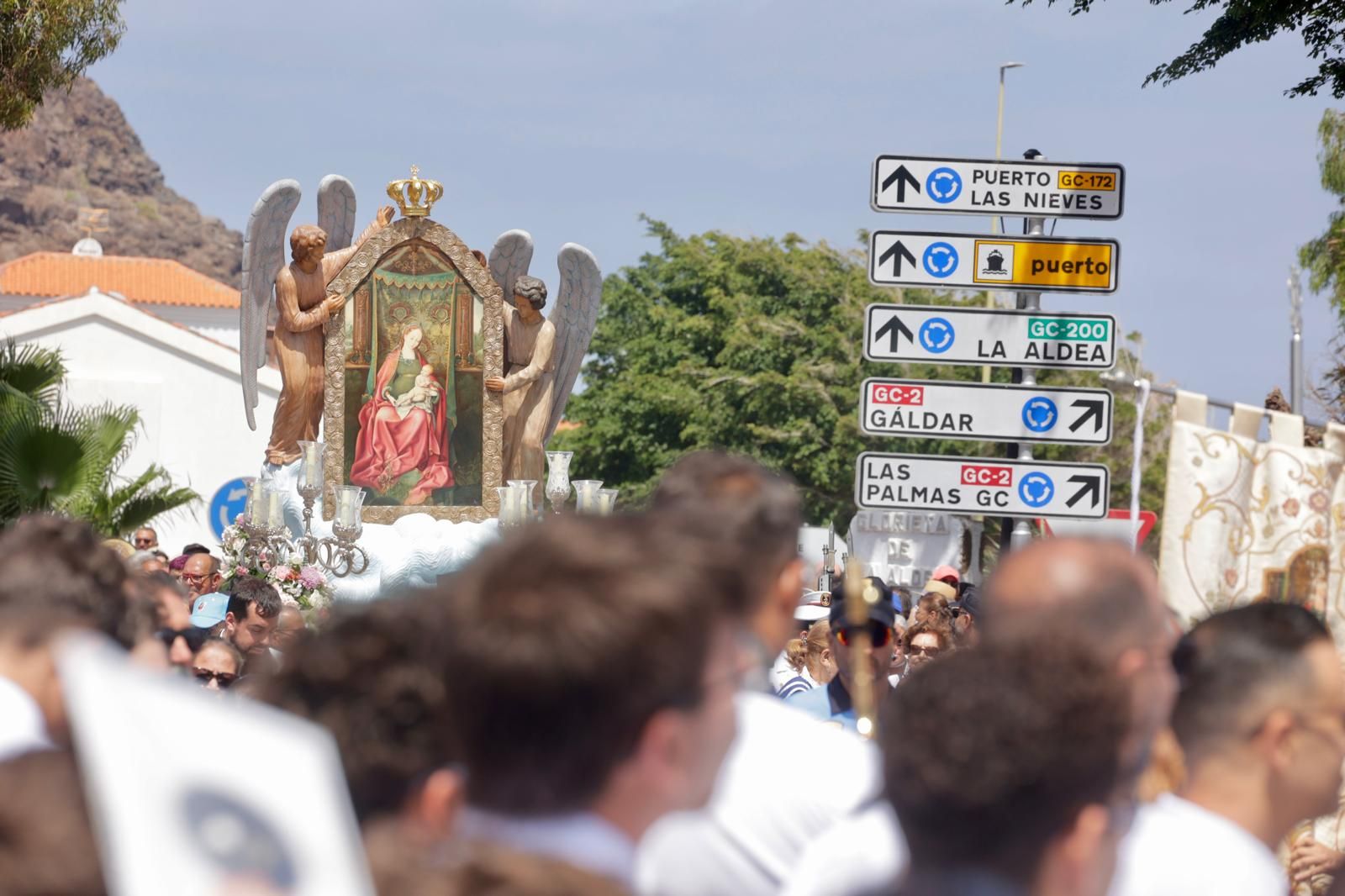 Así lució la procesión del Encuentro en Agaete