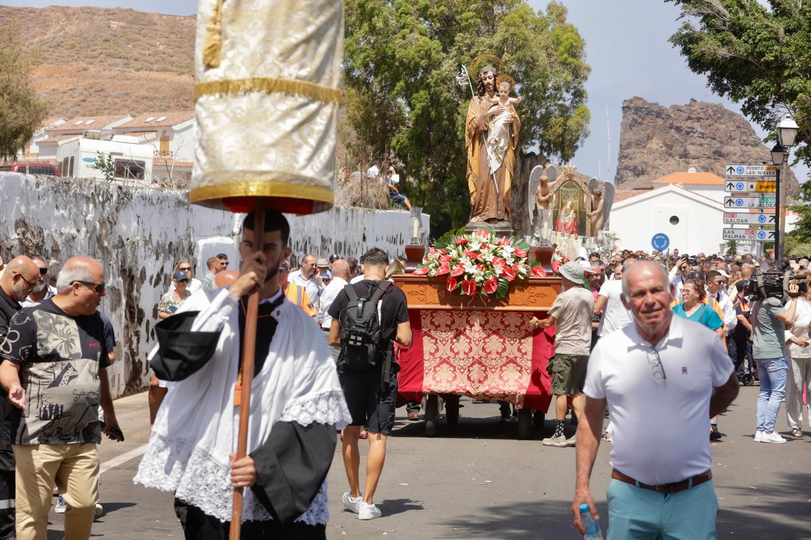 Así lució la procesión del Encuentro en Agaete