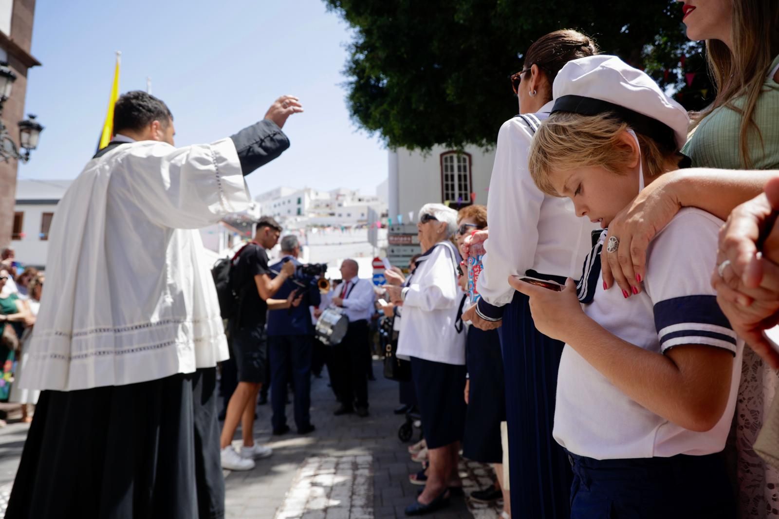 Así lució la procesión del Encuentro en Agaete