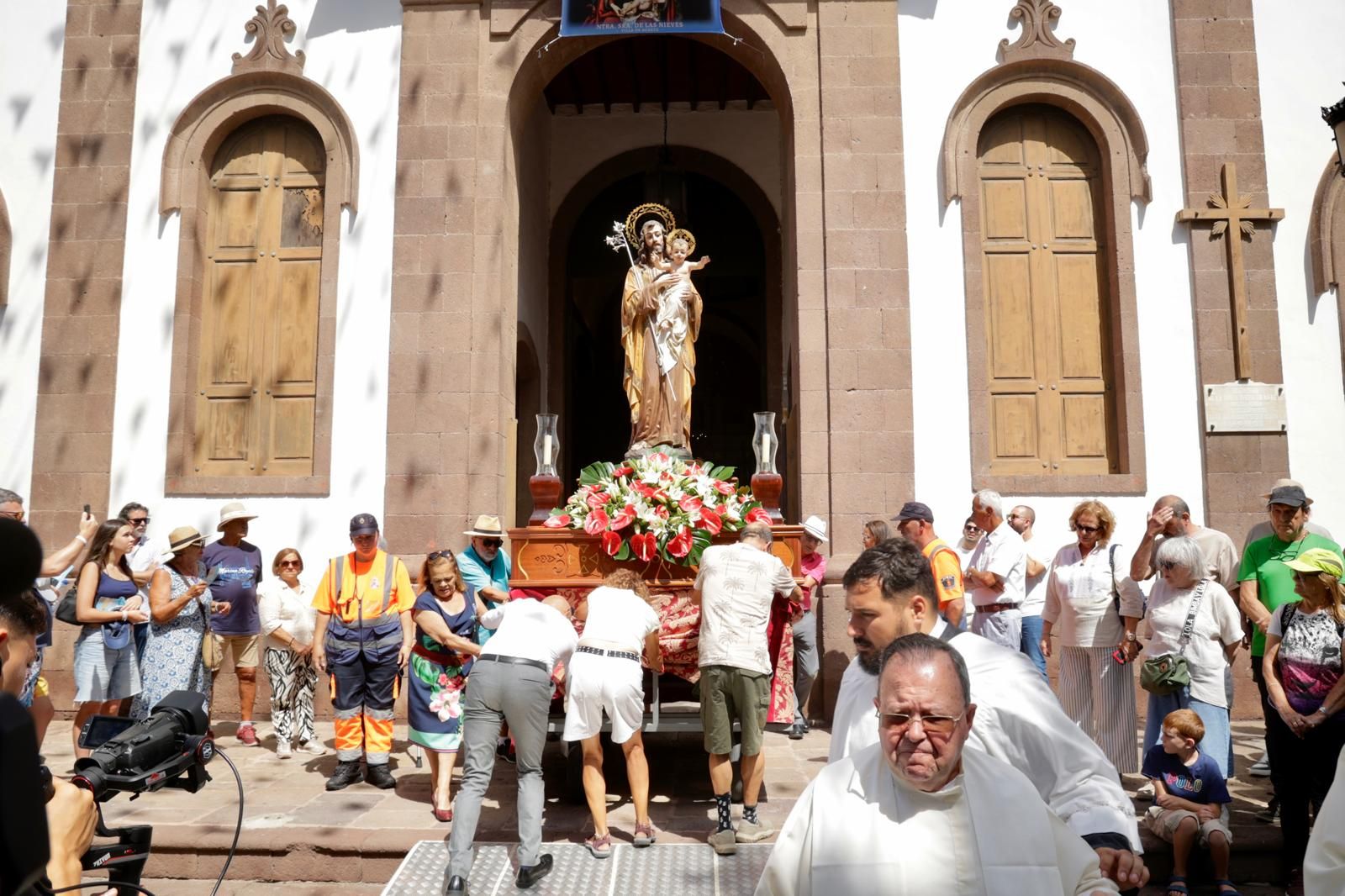 Así lució la procesión del Encuentro en Agaete