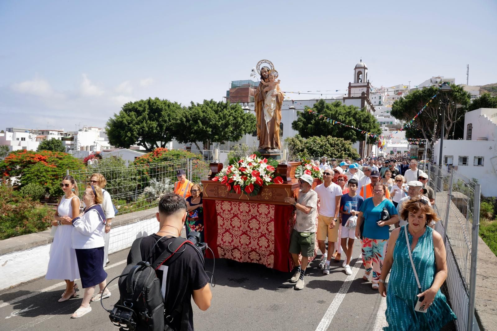 Así lució la procesión del Encuentro en Agaete