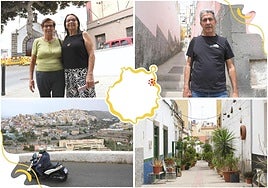 Una de las calles decoradas por los propios vecinos de El Risco de San Nicolás.