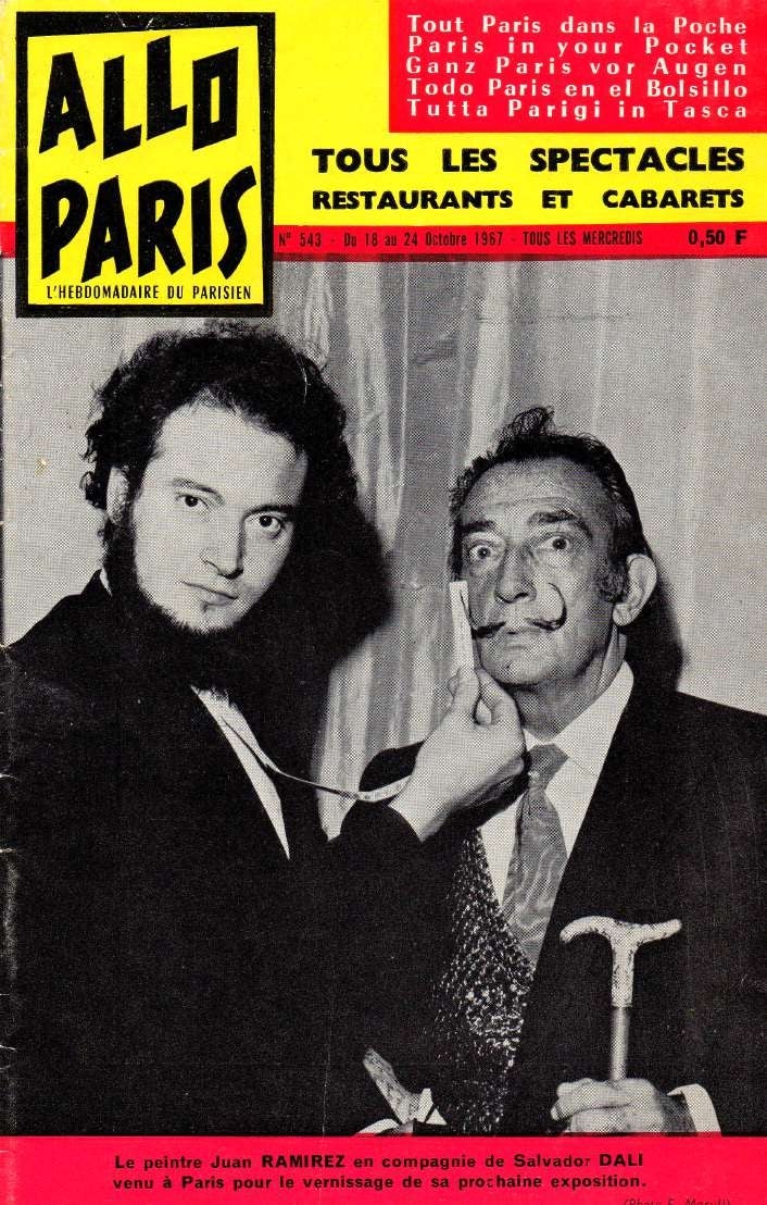 Juan Ramírez junto a Salvador Dalí.