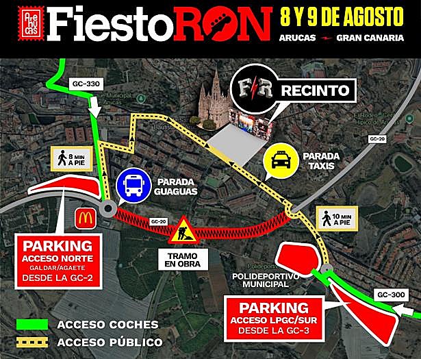 Mapa de como llegar al recinto.