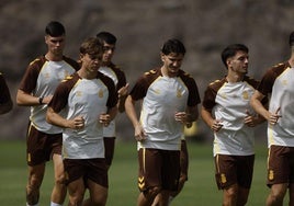 Imagen de un entrenamiento de esta semana del equipo.