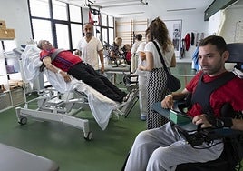 El gimnasio de la Unidad de Lesionados Medulares del Hospital Insular, en Gran Canaria.