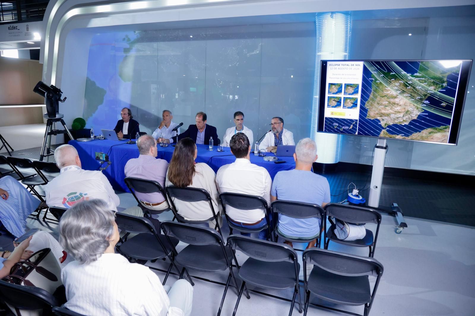 Así fue la presentación del trío ibérico de eclipses