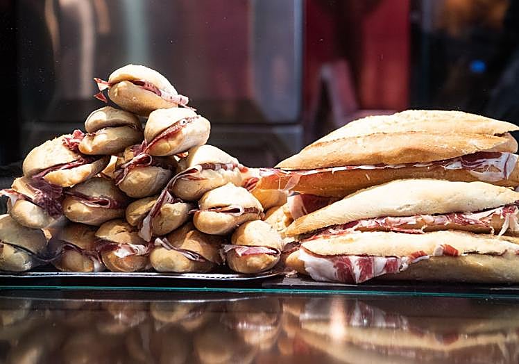 Bocadillo de jamón de Mundo Ibérico.