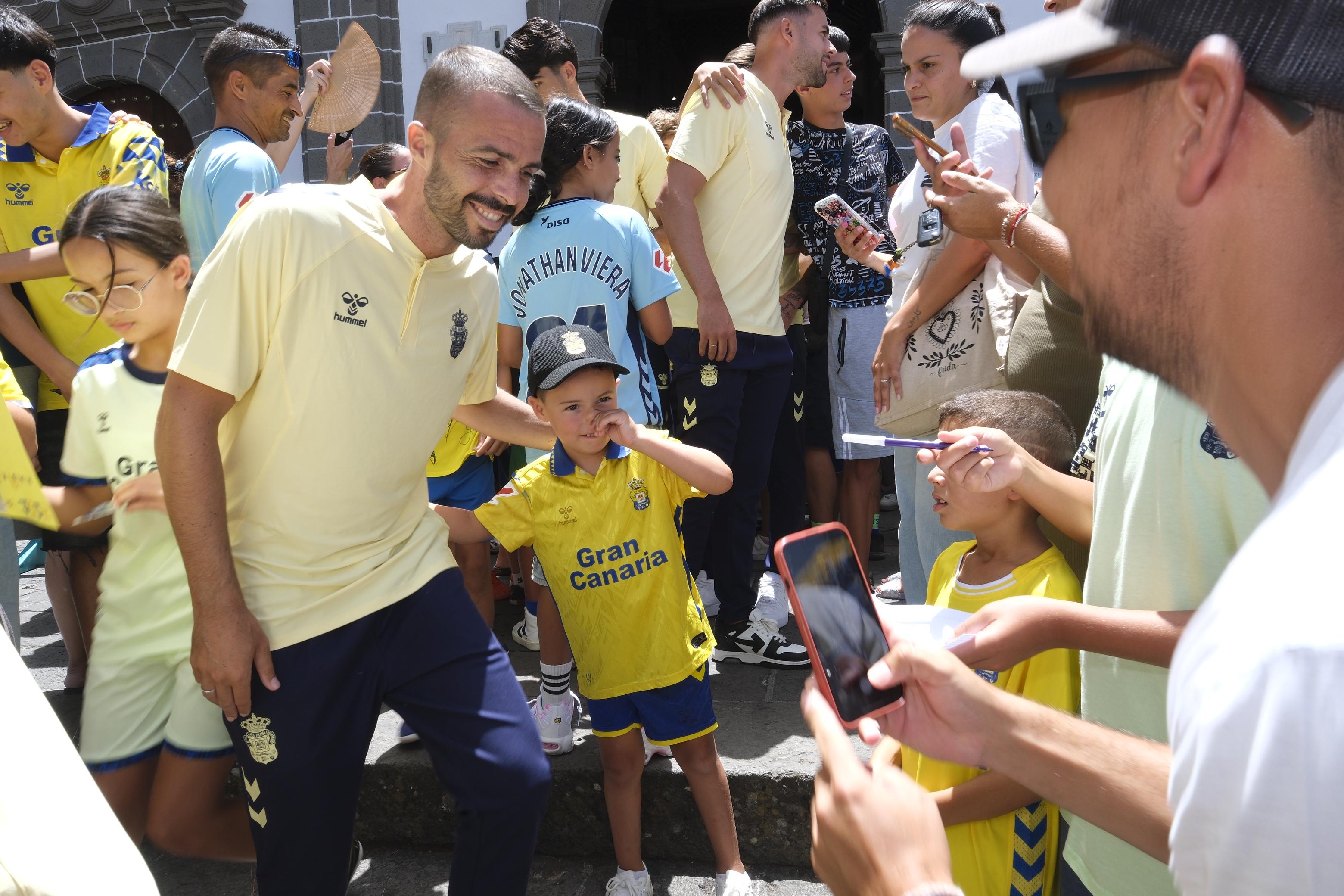 La UD visita Teror con ilusiones de Primera