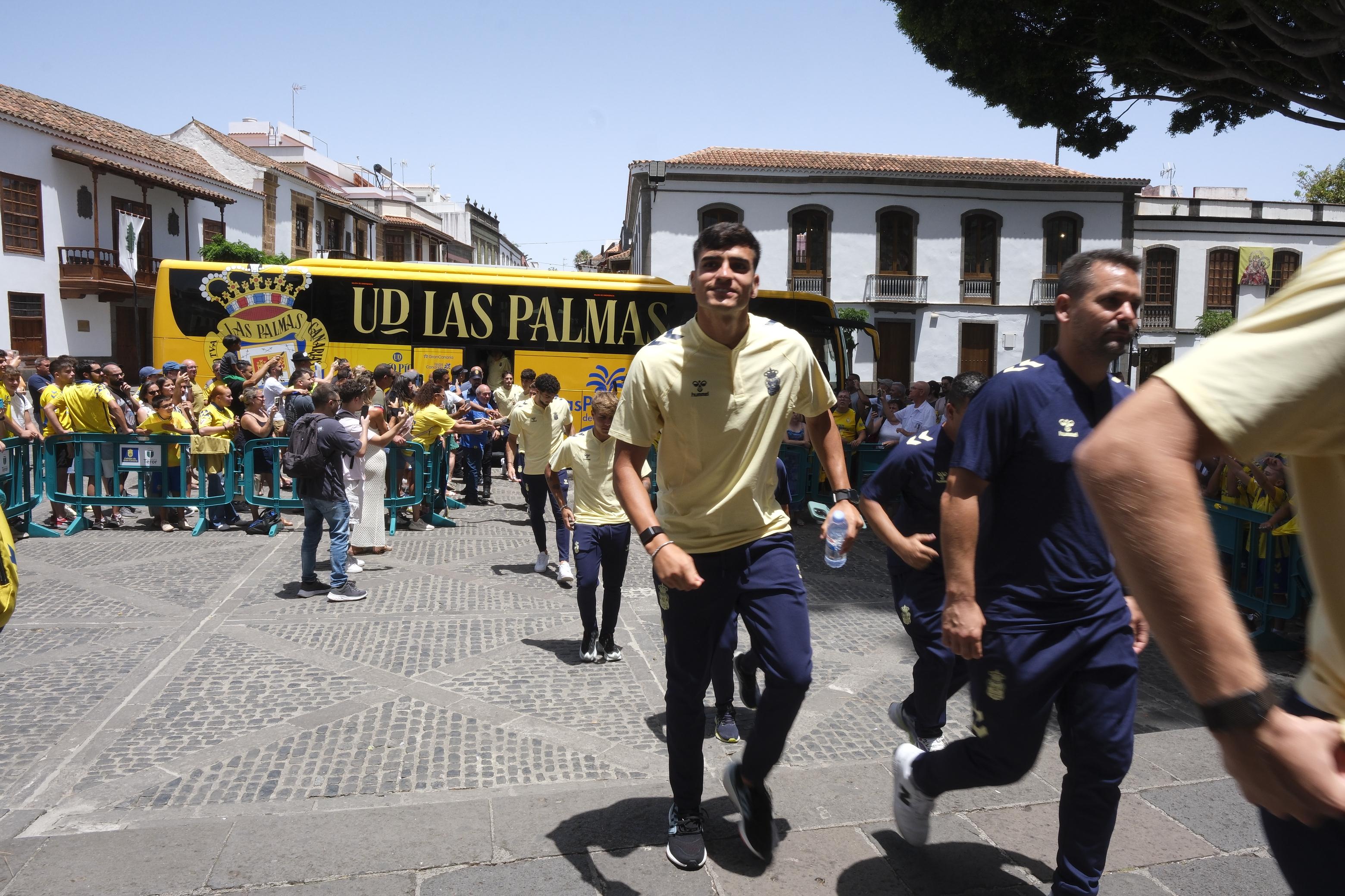La UD visita Teror con ilusiones de Primera