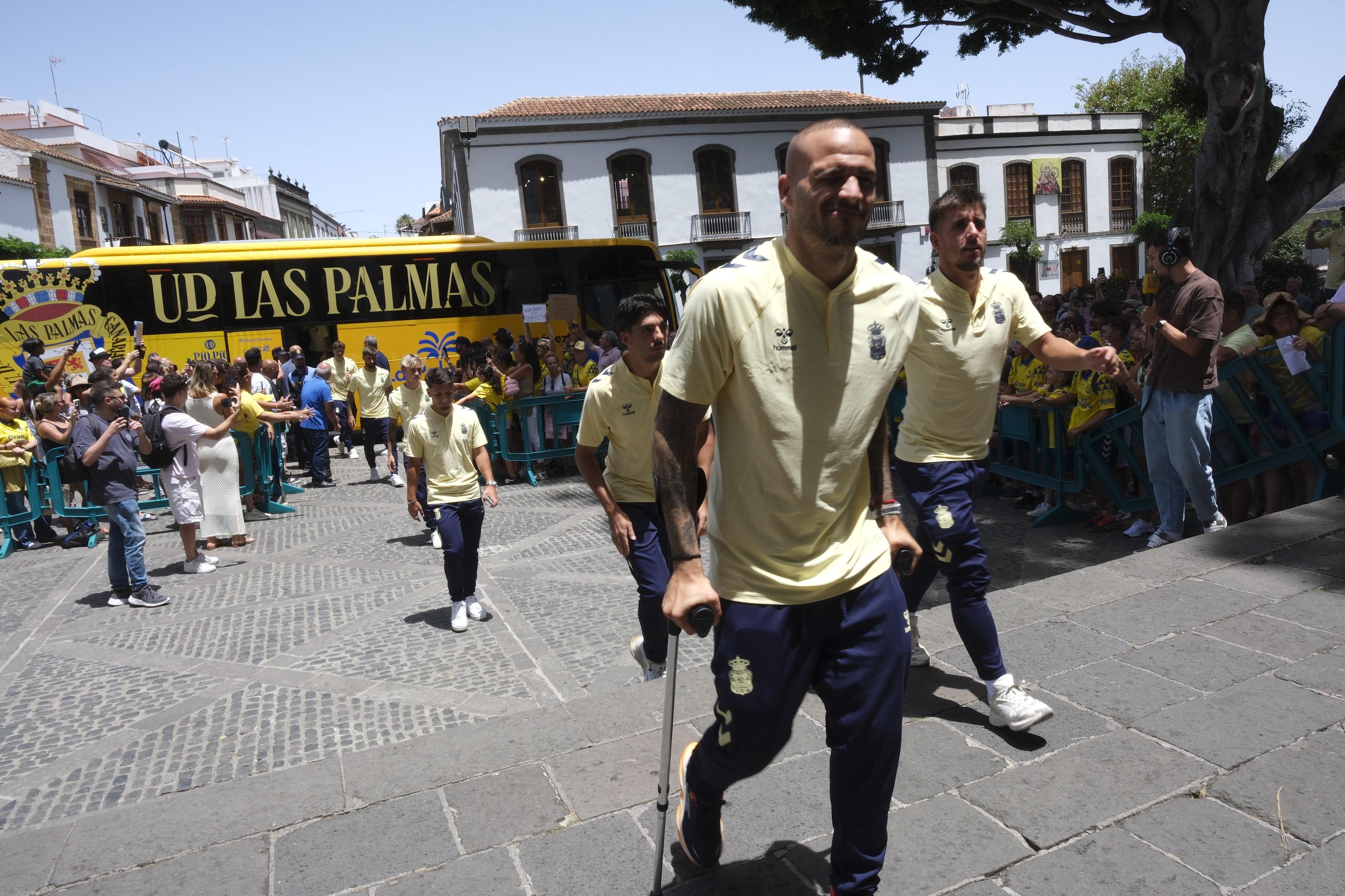 La UD visita Teror con ilusiones de Primera