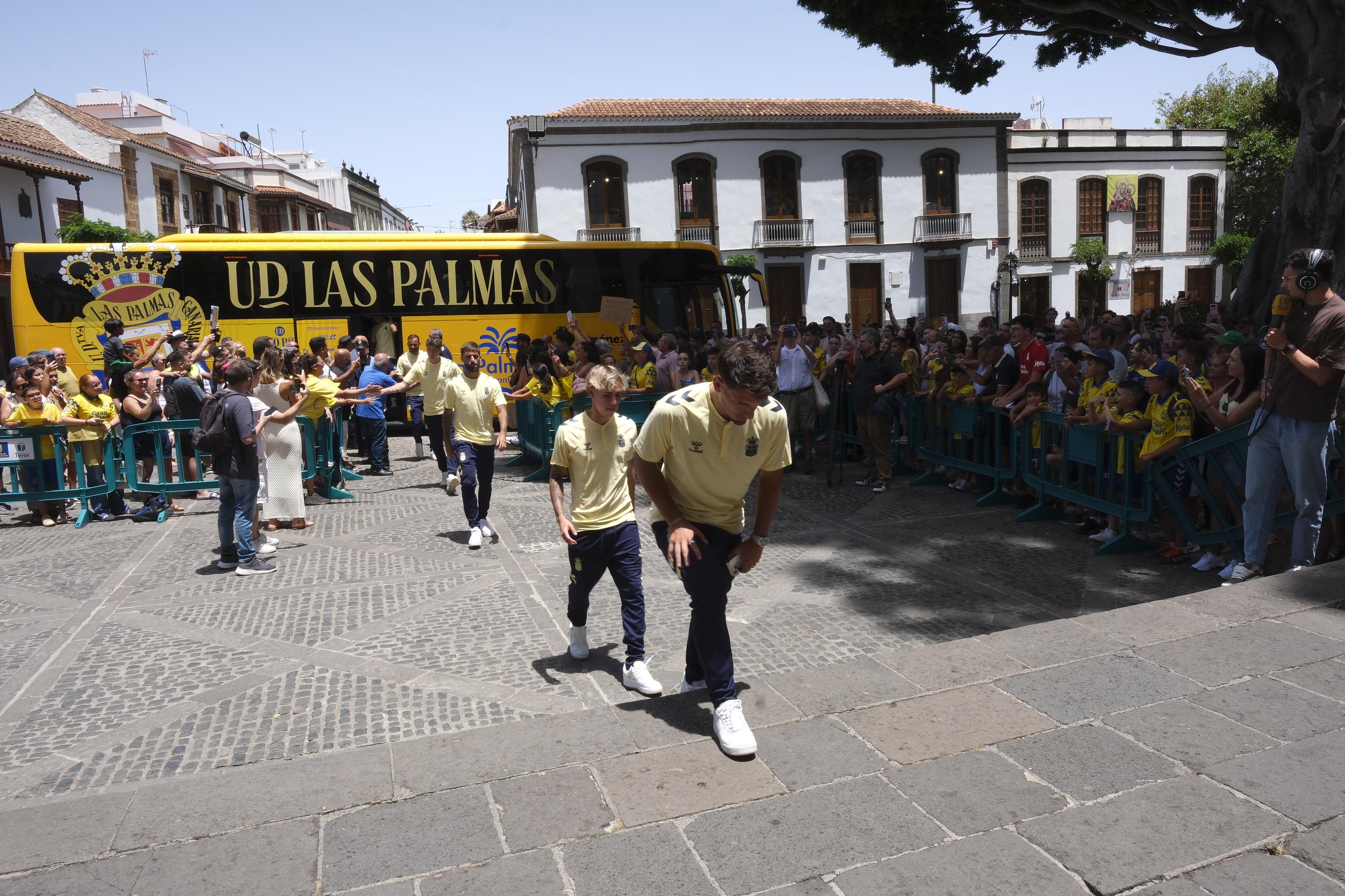 La UD visita Teror con ilusiones de Primera