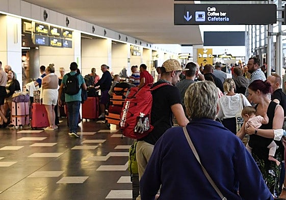 Imagen de archivo de las colas en el Aeropuerto de Gran Canaria