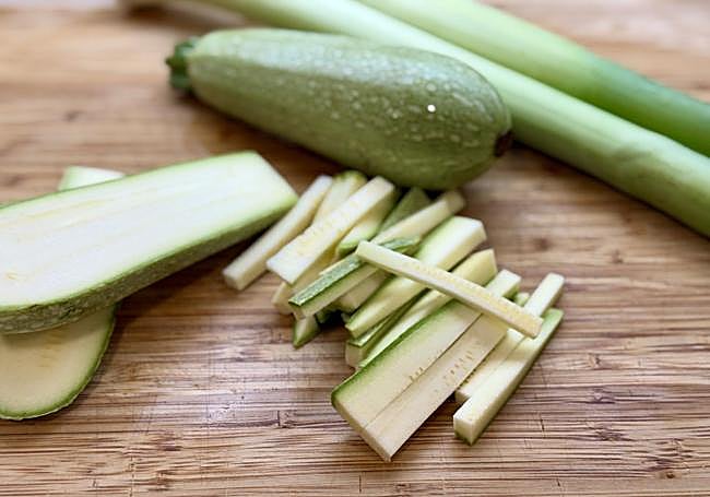 Cortamos los calabacines