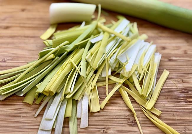 Cortamos los puerros