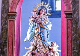 Imagen de la Virgen de la Antigua de Luján Pérez.