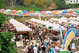 Aspecto que presentaba la feria que continuará este domingo