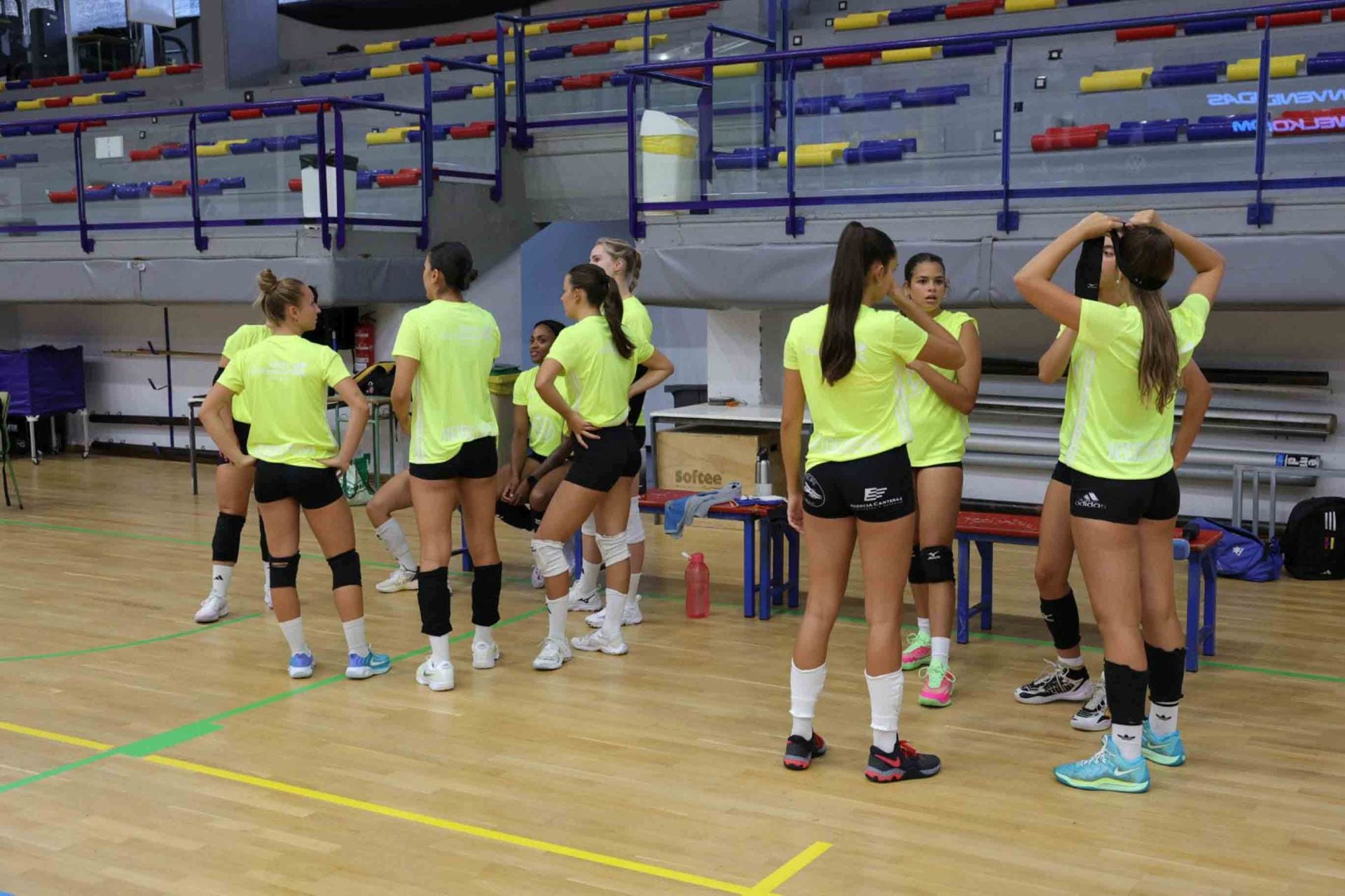 El primer entreno Heidelberg Voleibol, en imágenes