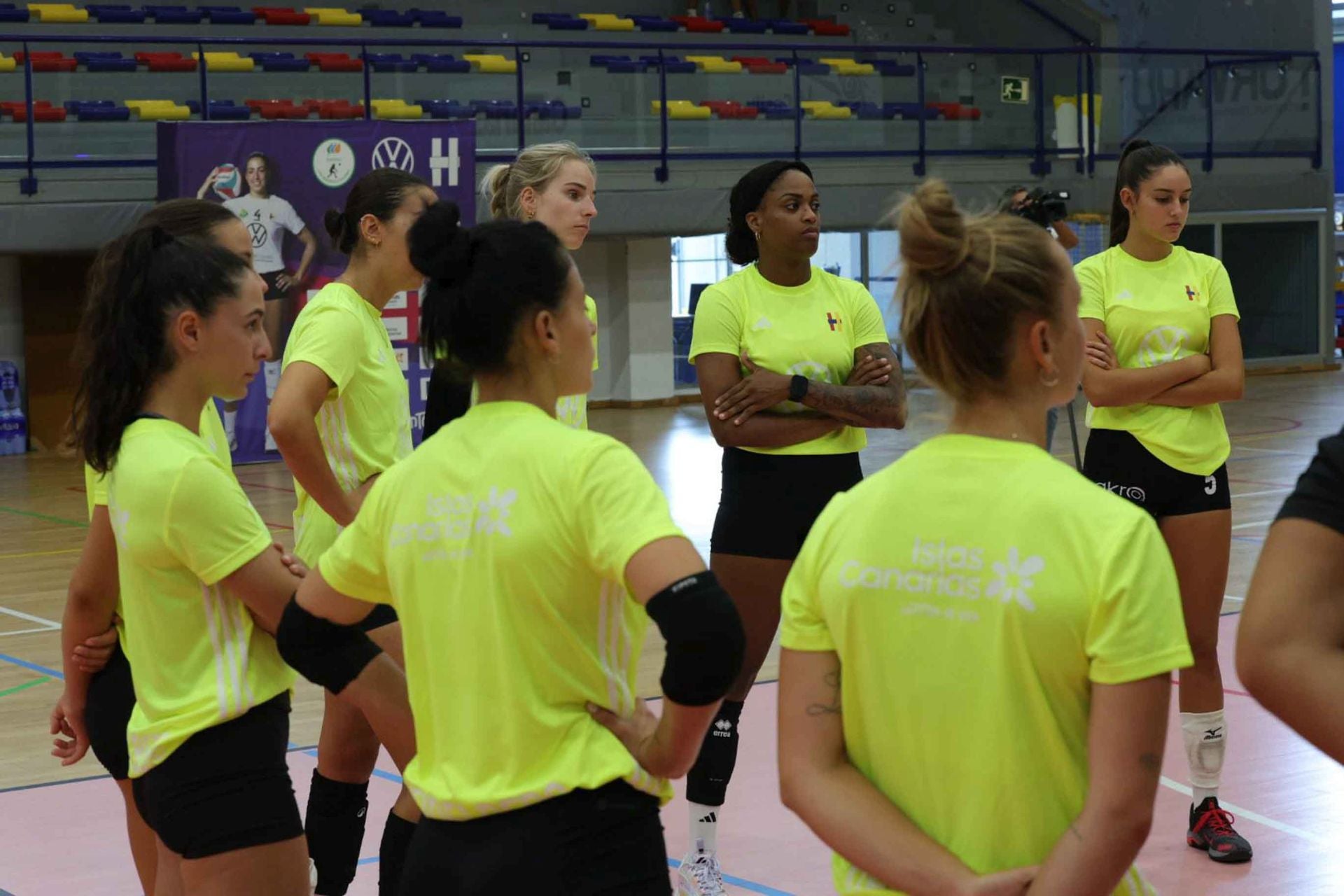 El primer entreno Heidelberg Voleibol, en imágenes