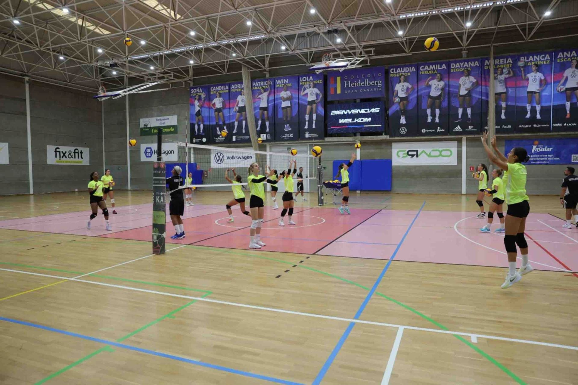 El primer entreno Heidelberg Voleibol, en imágenes