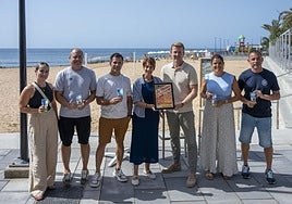 Promotores del evento junto a la alcalde y concejales de Mogán.