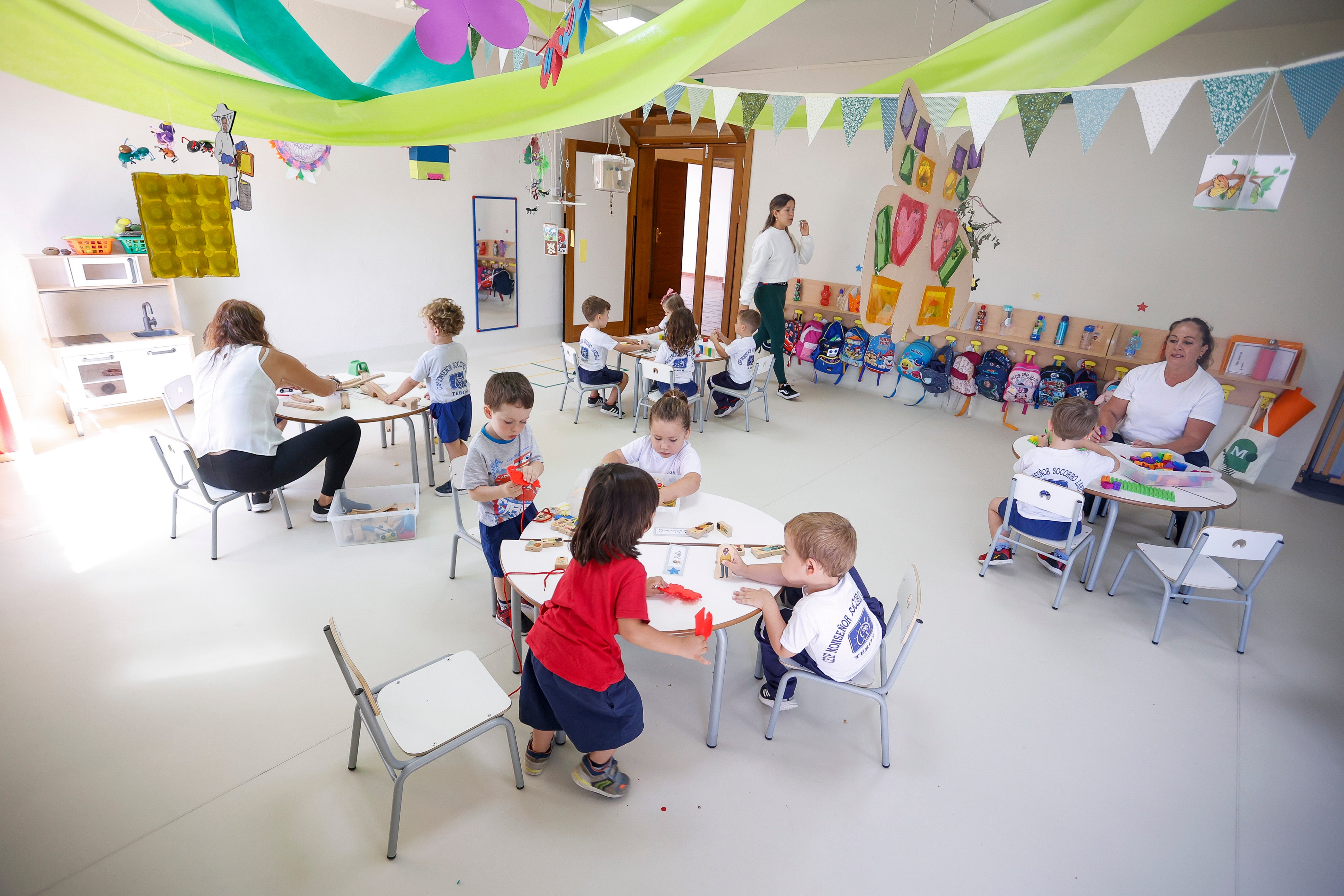 Foto de archivo de un aula del primer ciclo de Infantil en un colegio público canario.