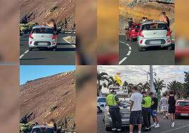 Imágenes de la conducción temeraria y la posterior detención.