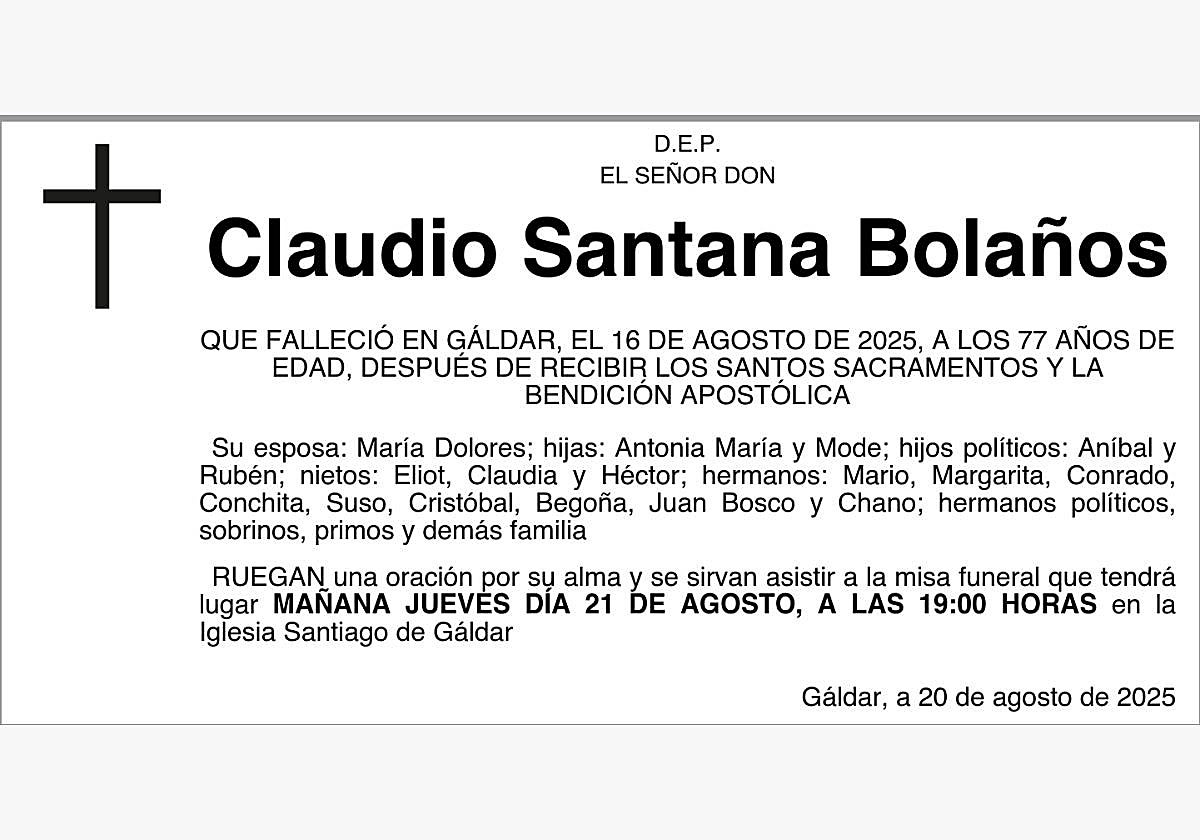 Claudio Santana Bolaños