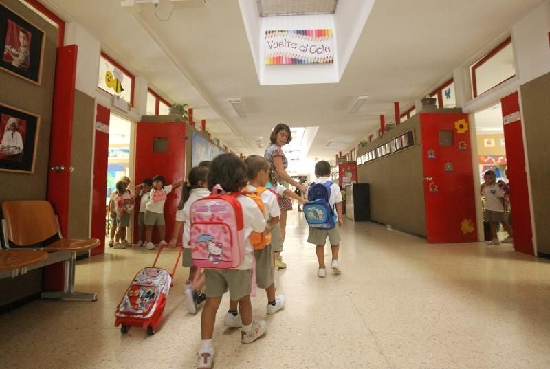Imagen de archivo del primer día de clase en una escuela infantil de Fuerteventura.