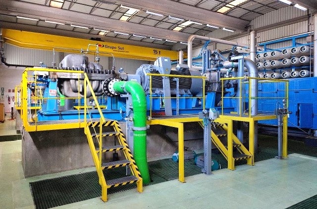 Bomba de alta presión y turbina Pelton IDAM Alcudia