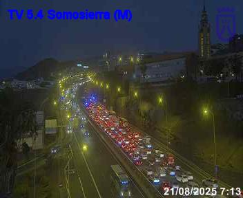 Imagen de las retenciones por el accidente en la TF-5.