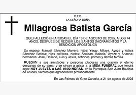 Milagrosa Batista García