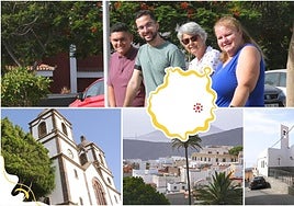José Manuel Hernández, vecino de El Sequero con el barrio de fondo.