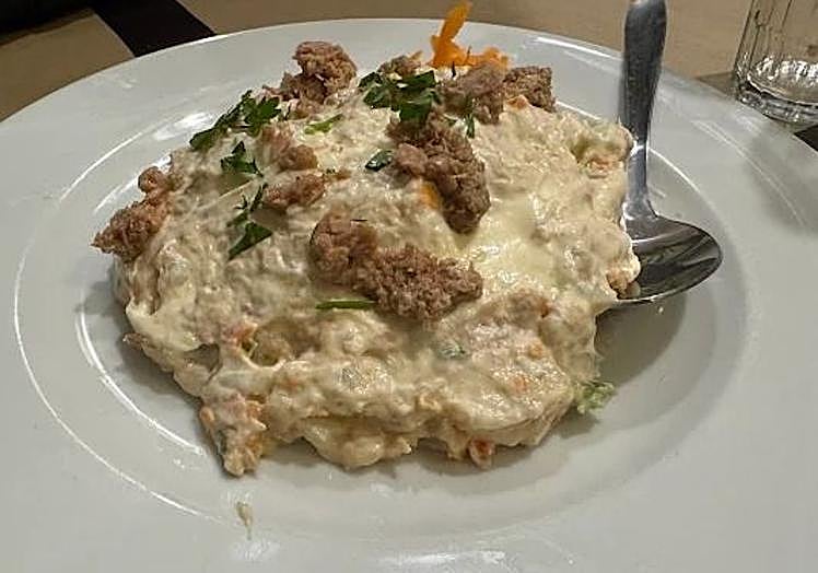 La ensaladilla rusa del restaurante «La Alemania».