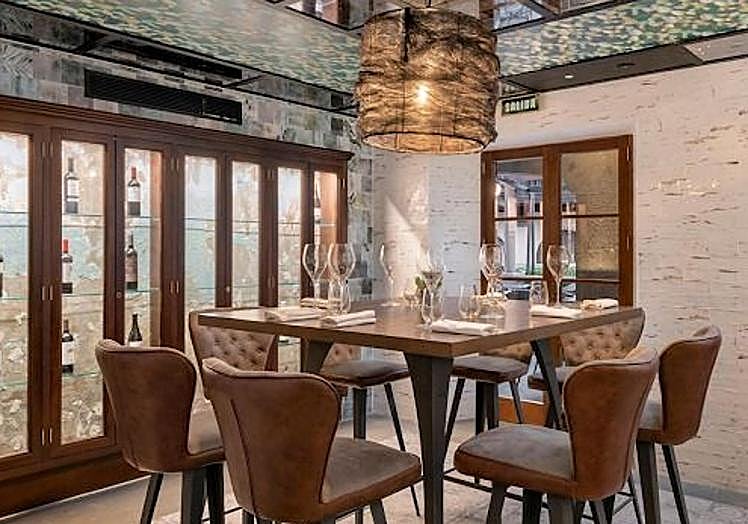 Sala del restaurante «La Bodeguita».