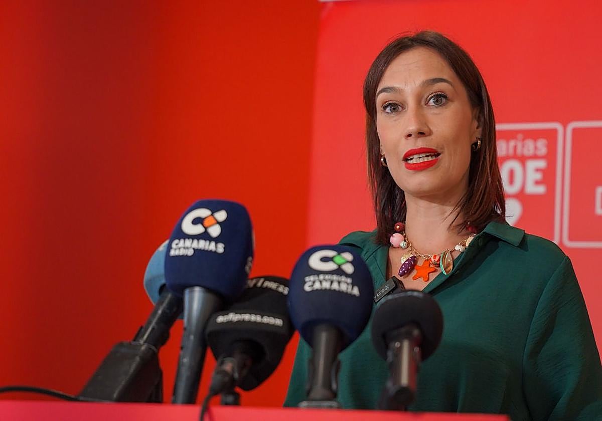 La secretaria de Organización del PSOE en Canarias, Nira Fierro.