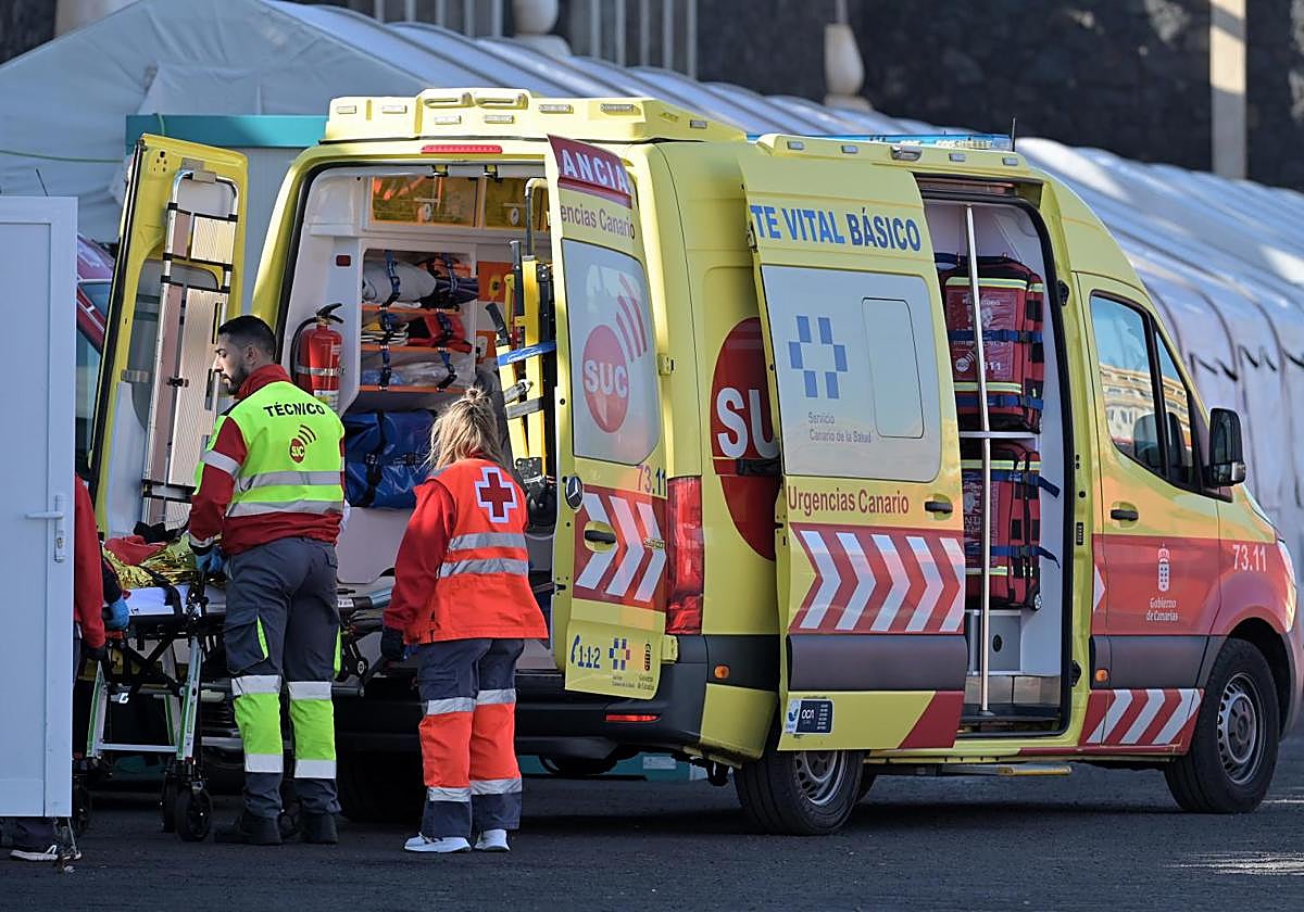 Imagen de archivo de una ambulancia del SUC.