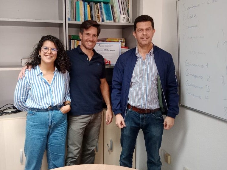 Los docentes de la ULPGC Elisa Santanta, Jaime León y Juan Luis Núñez.