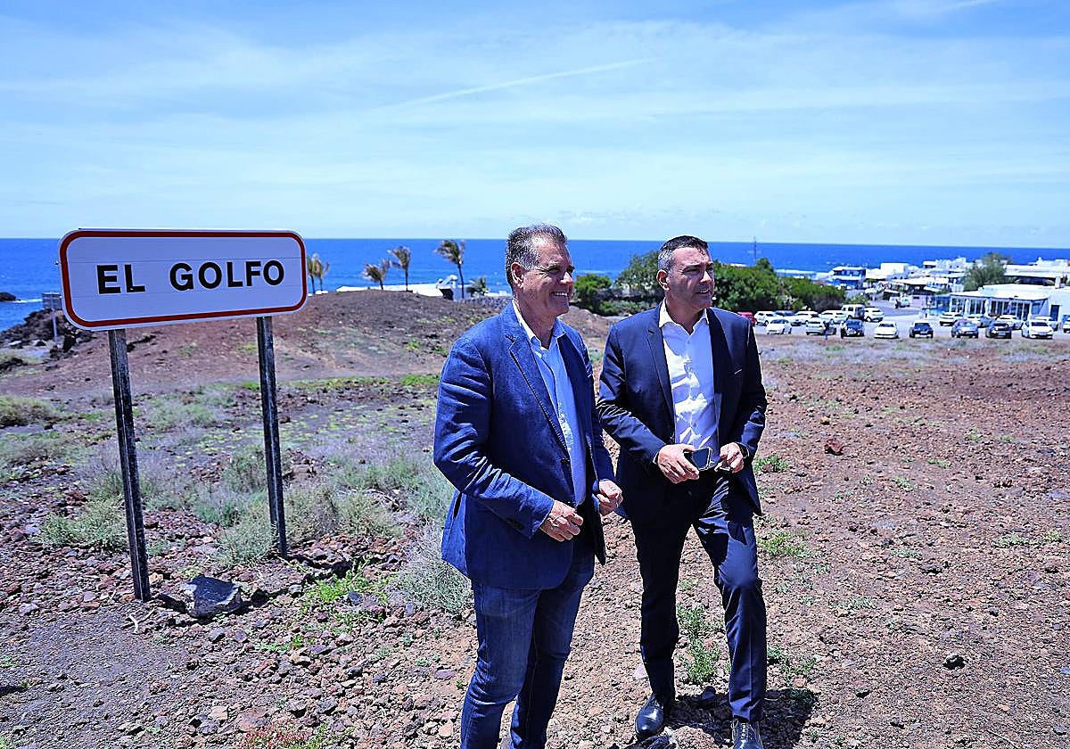 Autoridades en El Golfo.