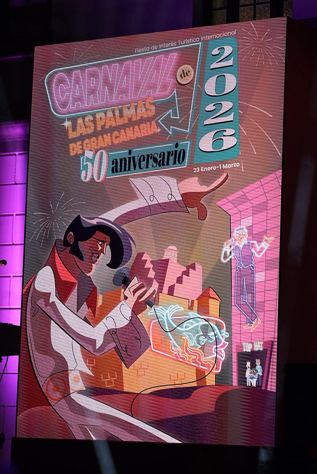Gala de elección del cartel del carnaval de Las Palmas de Gran Canaria 2026
