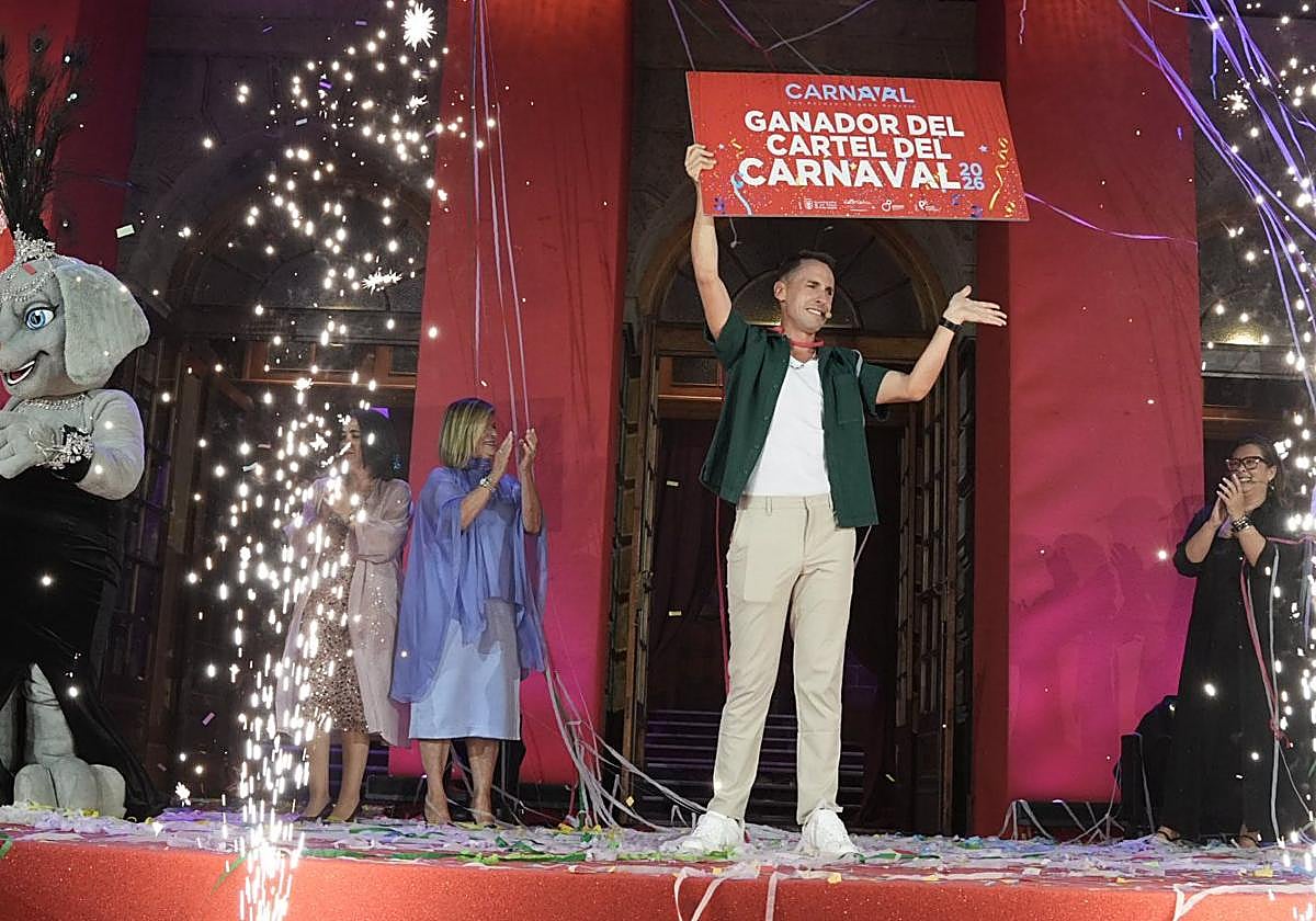 Imagen del cartel anunciador del carnaval de Las Palmas de Gran Canaria.