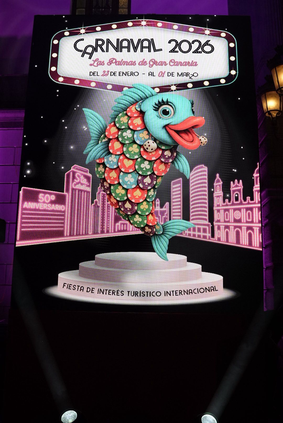 Gala de elección del cartel del carnaval de Las Palmas de Gran Canaria 2026