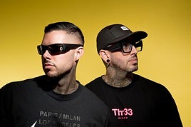 Dúo 'Los Canarios', a la izquierda Rubén Caballero y a la derecha Yeray Hernández.