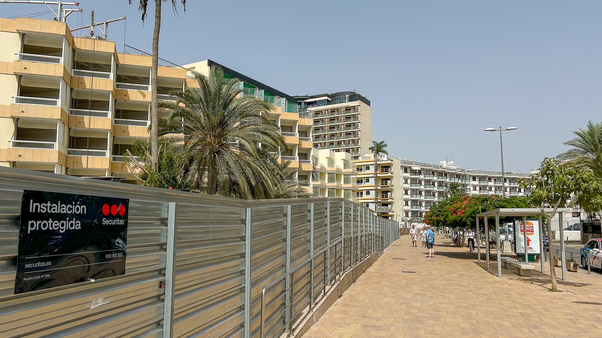 Zona de Playa del Inglés enmarcada en el plan de renovación urbanística.