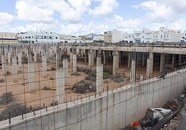 Inmueble a medio hacer en Arrecife donde se halló una víctima mortal en febrero.