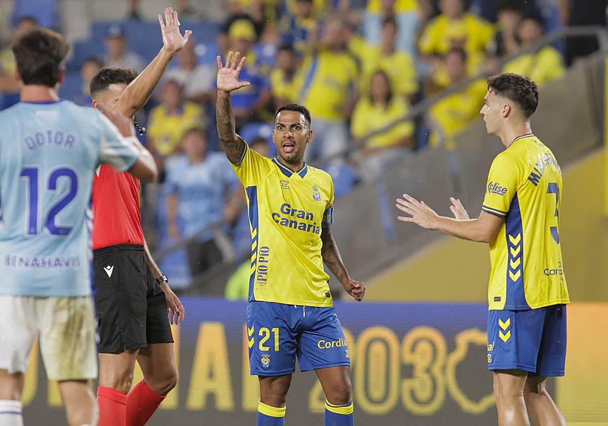 Viera, durante el partido ante el Málaga.