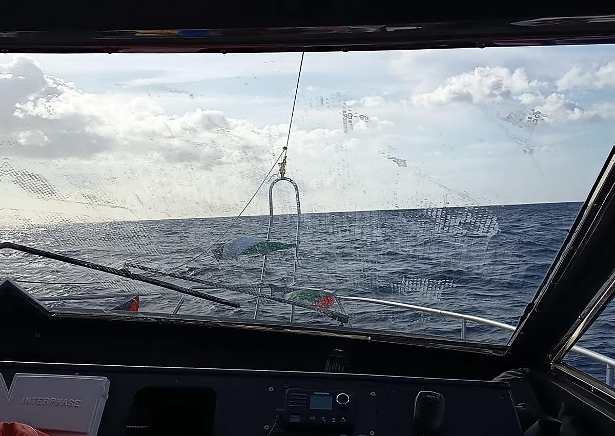 Imagen secundaria 1 - Imágenes desde el barco donde viaja Bianca Milacic